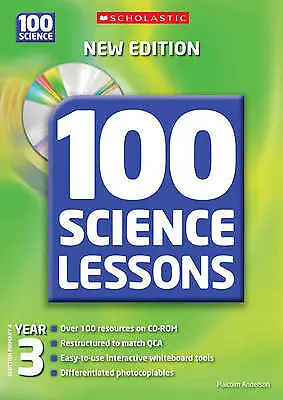 Anderson Malcolm : 100 Science Lessons For Year 3 With CDRo Fast And FREE P & P • £3.07