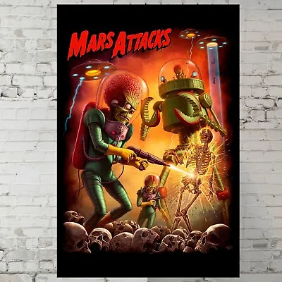 Mars Attacks! - Jack Nicholson Danny DeVito - Movie Poster - 11x17  Wall Art • $14.90