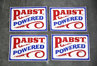 4 Vintage Pabst Blue Ribbon Beer Brewing PBR Sticker Decal Signs NOS • $25.99