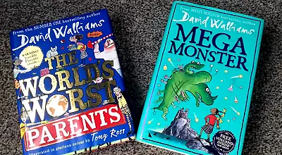 2 Hardback David Walliams Children's Story Books (Full Description Below) • £3.99