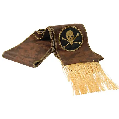 £9.19 • Buy Brown Pirate Sash Buccaneer Fancy Dress Accessory