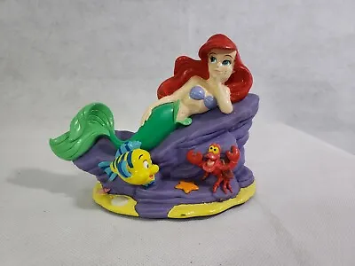 The Little Mermaid Talking Figurine With Flounder Sebastian Plays Melody  • $23.50
