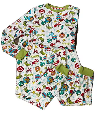 THE GRINCH Men’s Pajama Set Sz M Shirt (38-40) Pant (32-34) Dr Seuss • $6.75