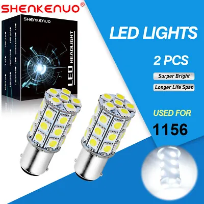 2x 1156 7506 P21W White LED Brake Stop Tail Light Bulbs For BMW E46 E60 E90 F30 • $15.39