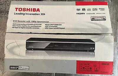 Toshiba DR430KU DVD Video Recorder Player HDMI 1080p With Remote Tested • $125