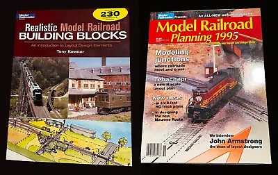 Model Railroad Planning 1995 And Realistic Building Blocks Books • $10.99