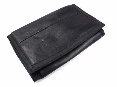 Mens Boys Leather Wallet Detachable Chain Sports Black  • £5.90