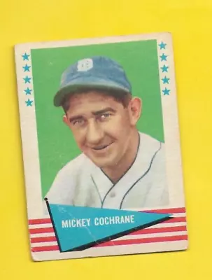 1961 Fleer Mickey Cochrane #15 Philadelphia A's Detroit GOOD/VERY GOOD FREE SHIP • $3.99