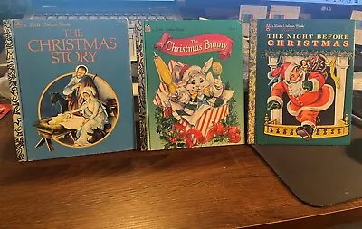 3 Pk Vintage Lot Of Christmas Little Golden Books • $5.99