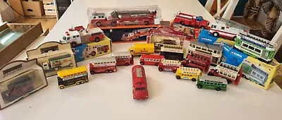 £26 • Buy Corgi Dinky Matchbox Joblot 22  Fire Engines, Bus, Tram, Etc Some Boxed