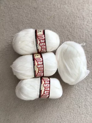 Panda Magnum 8 Ply Acrylic Yarn - Shade White - 398 Grams • $12
