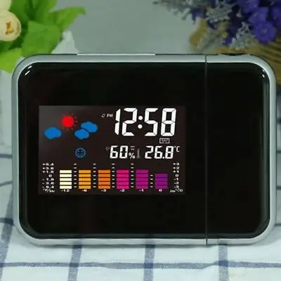 £8.99 • Buy Snooze Alarm Clock Digital LED Projector Projection Weather Station Calendar