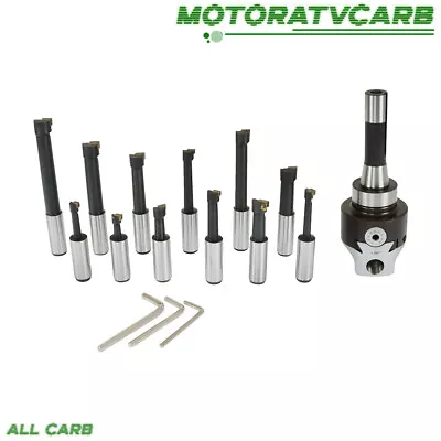 ALL-CARB 3  Boring Head With R8 Shank 12Pcs 3/4  Carbide Boring Bar Set For CNC • $81.90