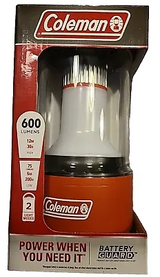 Coleman 600 Lumen LED Lantern With BatteryGuard - Red (20201202) 2 Light Modes • $14.99