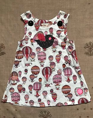 Misha Lulu Hot Air Balloon Bird Applique Dress Size 4 • $12.99