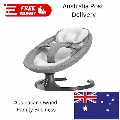 BoPeep Baby Swing Cradle Rocker Bed Grey Baby Rocker Easy To Use • $174.99