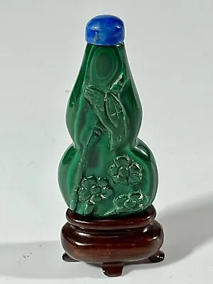 Vintage Chinese Malachite Snuff Bottle NC-31A • $299.99