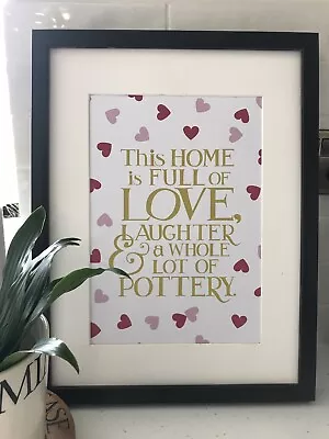 £9.99 • Buy Emma Bridgewater Inspired Fun Collector Fan Print Pink Hearts A4