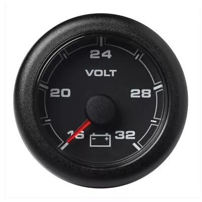 VDO Marine OceanLink 52mm Battery Voltage Gauge - 16 To 32V - Black (2-1/16 ) • $84.53