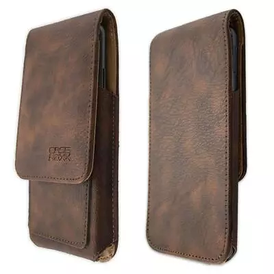 Caseroxx Flap Pouch For Xiaomi Redmi Y2 In Brown Made Of Genuine Leather • $25.14