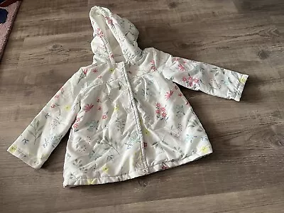 Girls Floral Spring Coat 18-24 Months • £0.99