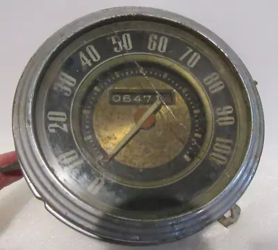 Vintage Car Speedometer Odometer Glass Face Original USA Made • $32