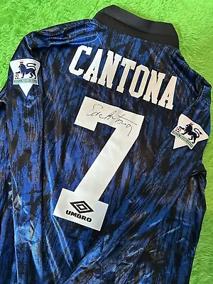 Eric Cantona Signed Man Utd Shirt With COA • £300