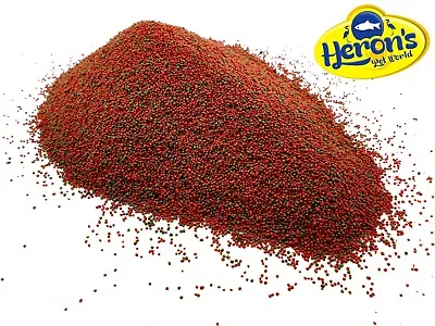 HERONS Tropical Duo Pellets OMEGA-3 COLOUR ENHANCING PREMIUM TROPICAL FISH FOOD • £0.99