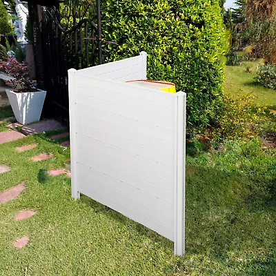 2-Pack Outdoor Privacy Screens Kit Vinyl 46  H X 47  W Huntersville Screen White • $75.98