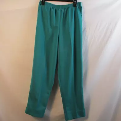 Erin London Womens Pants Small Blue Elastic Waist Ankle Casual Polyester Blend • $19.99