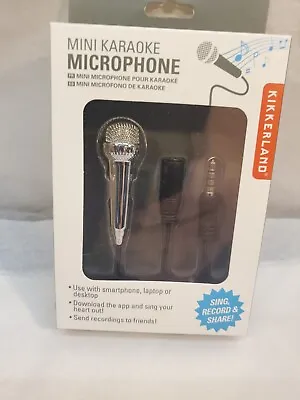 Mini Karaoke Microphone Smartphones Laptop Desktop Brand New In Box Silver • $9.59
