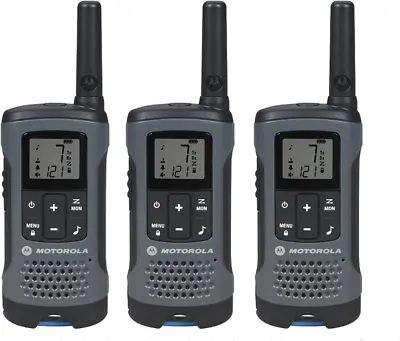 Motorola Solutions Portable FRS T200TP Talkabout 22 Channel Dark Gray 3 Pack • $200.99