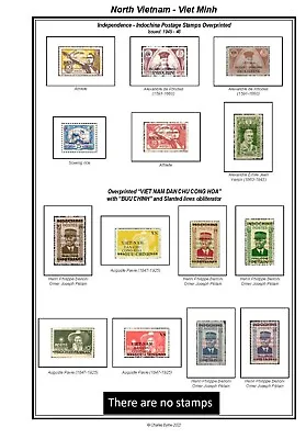 Print A North Vietnam (1945-1976) Stamp Album Fully Illustrated & Annotated • $14.93