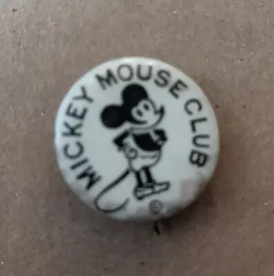 1930  Mickey Mouse Club  First Club Member's Pin Back Button • $99.99