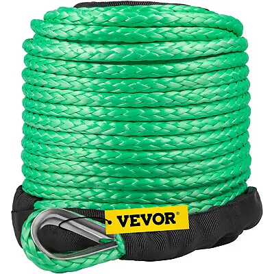 Synthetic Winch Rope 5/16  X 100ft Line Cable 12000 Lbs Capacity ATV UTV Car Tow • $54.89