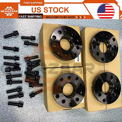 $70.48 • Buy 4x For Audi VolksWagen Staggered 15 MM & 20 MM Wheel Spacers 5x100 5x112 57.1 Mm