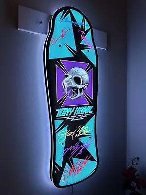 Tony Hawk Tribute Skatelight W/photoshopped Sigs Of All 6 Members. • $211.29