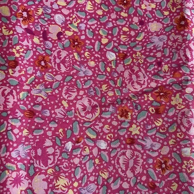 Kashmir Pink Mini Floral Flowers Kaffe Fassett BTY • $50