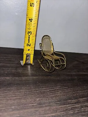 Vintage Gold/brass Rocking Chair  • $5