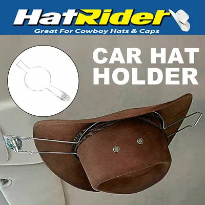 Car Hat Holder Saver Riding Helmet Akubra Equestrian Hard Spring Load Cover New • $17.95