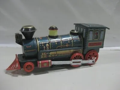 Vintage Modern Toys Made In Japan Tin Litho Green Western Locomotive WORKS-37.24 • $79.99