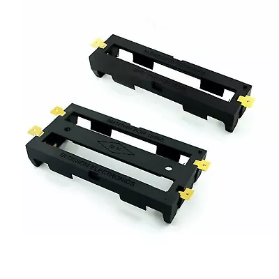 1 2 Cell 18650 Battery Holder Case Storage Box SMD SMT Gold Plated Black • $2.99