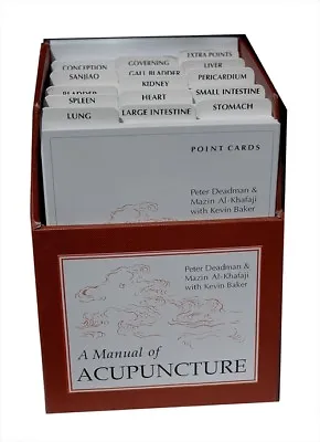 Manual Of Acupuncture Point Flashcards By Peter Deadman (2008 Cards Set) • $109.99