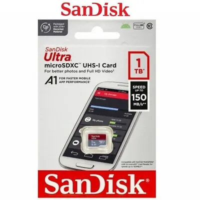 1TB Micro SD Card SanDisk Ultra Memory Card 150MB/s Class 10 Micro SD Card • $189