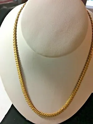 Vintage Gold Ornate Necklace Boxed Hoop Must See SKU 070-060 • $16.19