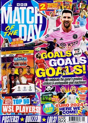 MATCH OF THE DAY MAGAZINE #690 WITH 2 X MATCH ATTAX PACKS ~ NEW ~ • £4.95