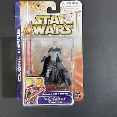 Asajj Ventress Star Wars Clone Wars Sith Apprentice Separatist Forces Hasbro '03 • $19.95