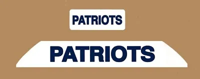 NOS New England Patriots Throwback Team Name Bumper Decals For Riddell VSR-4 • $19.99
