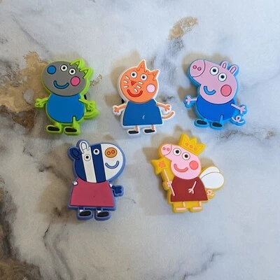 £10 • Buy Character Croc Shoe Charms Jibbitz UK - Peppa Pig & Friends Set (5 Charms)