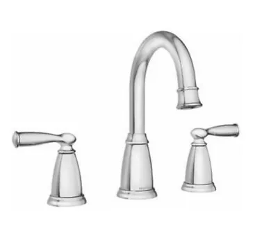 Moen Banbury 84947 8'' Widespread Double Handle Bathroom Faucet - Chrome • $43